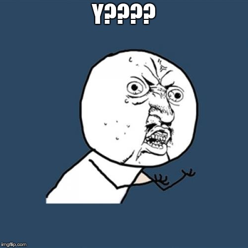 Y U No Meme | Y???? | image tagged in memes,y u no | made w/ Imgflip meme maker