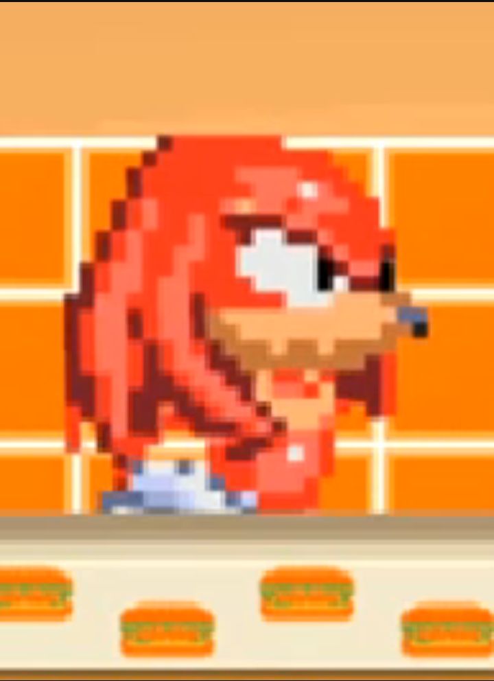 High Quality Knuckles: Burger Time Blank Meme Template