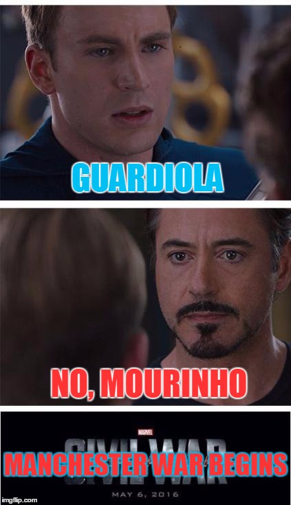 Image result for Mourinho, Guardiola memes and gifs