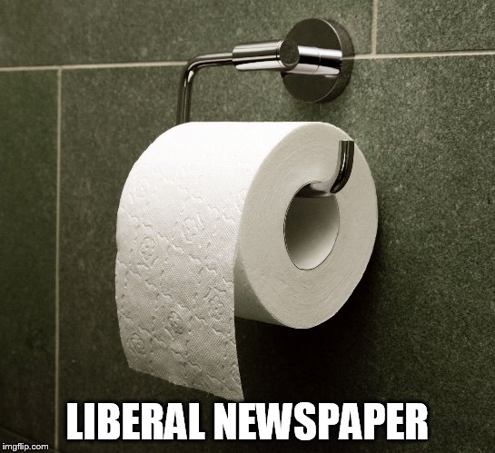 Opinion Wiper | LIBERAL NEWSPAPER | image tagged in opinion wiper | made w/ Imgflip meme maker