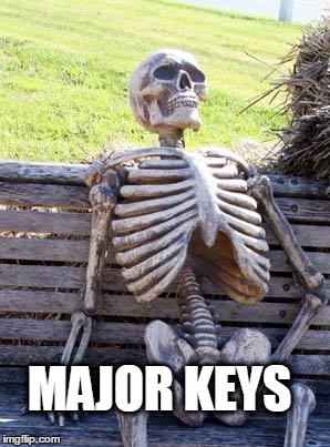 Waiting Skeleton Meme | MAJOR KEYS | image tagged in memes,waiting skeleton | made w/ Imgflip meme maker