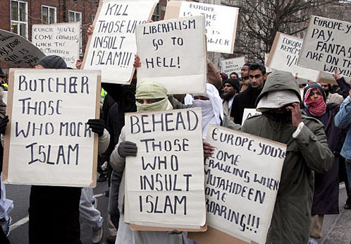 Islamic protesters Blank Meme Template