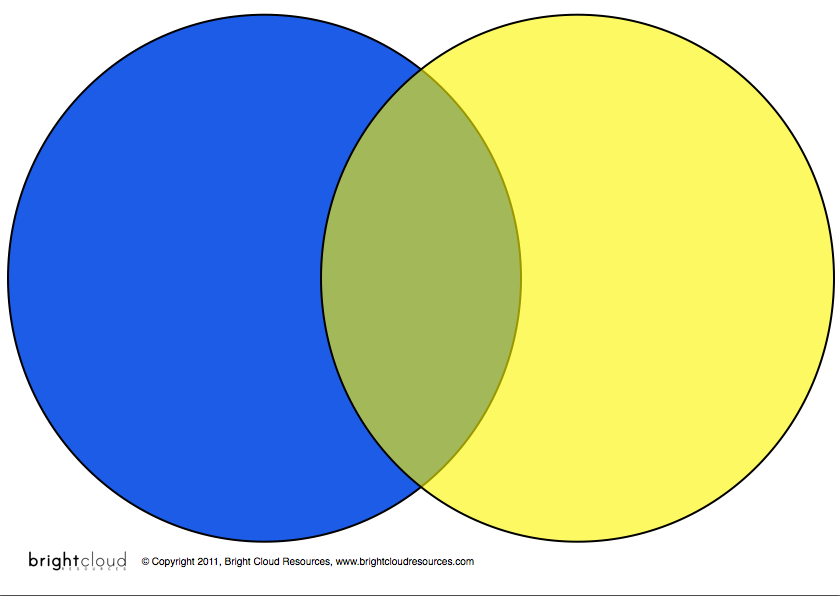 High Quality Venn 1 Blank Meme Template