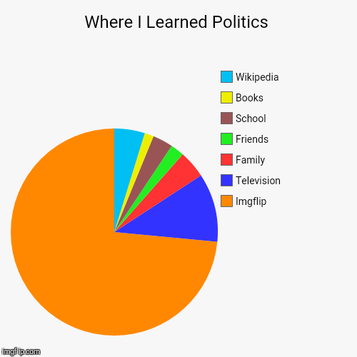 100% True Story | image tagged in funny,pie charts,memes,front page,politics,hilarious | made w/ Imgflip chart maker