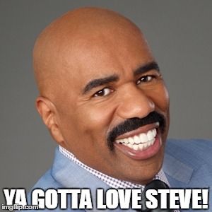 steve harvey | YA GOTTA LOVE STEVE! | image tagged in steve harvey | made w/ Imgflip meme maker