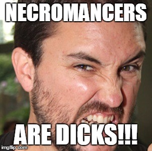NECROMANCERS; ARE DICKS!!! | image tagged in vertex,games,gamers | made w/ Imgflip meme maker
