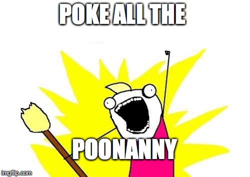 X All The Y | POKE ALL THE; POONANNY | image tagged in memes,x all the y | made w/ Imgflip meme maker
