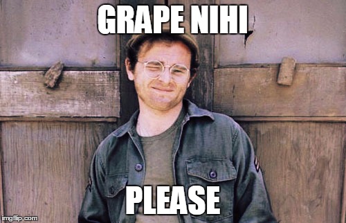 GRAPE NIHI PLEASE | made w/ Imgflip meme maker
