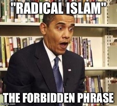 "RADICAL ISLAM" THE FORBIDDEN PHRASE | made w/ Imgflip meme maker