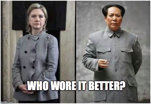Bitch stole my look... | WHO WORE IT BETTER? | image tagged in hilldawghillarymaofashionstole my lookwho wore it better,hilldawg,hillary clinton,fashion,stole my look,who wore it better | made w/ Imgflip meme maker