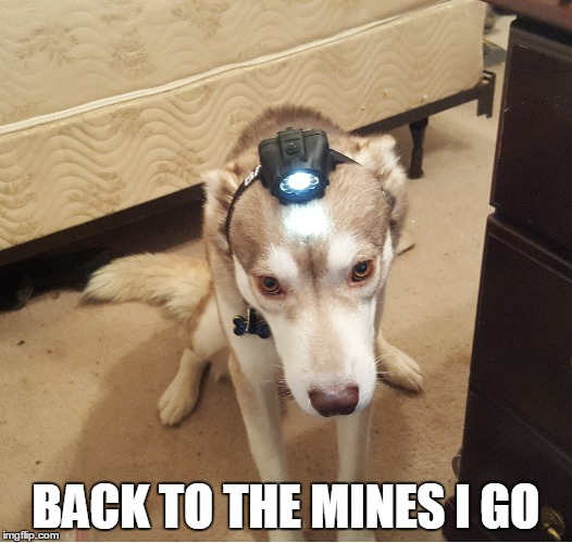 BACK TO THE MINES I GO | made w/ Imgflip meme maker