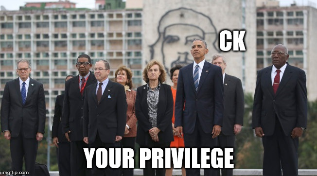 Check Your Privilege | CK; YOUR PRIVILEGE | image tagged in oblivious is a douche,traitor,imbecile,clearly unqualified | made w/ Imgflip meme maker