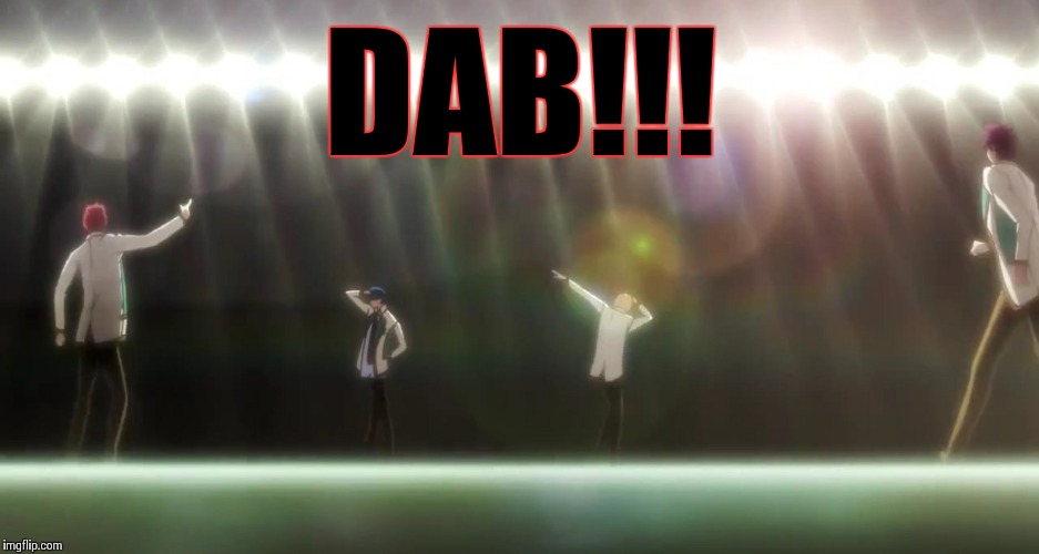 DAB!!! | image tagged in dab anime | made w/ Imgflip meme maker