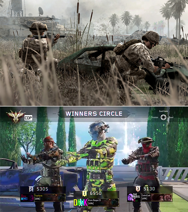 Call Of Duty Then And Now Blank Template Imgflip