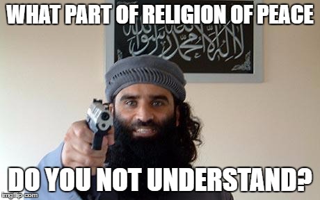 What Part of Religion of Peace... | WHAT PART OF RELIGION OF PEACE DO YOU NOT UNDERSTAND? | image tagged in religion of peace strikes again | made w/ Imgflip meme maker