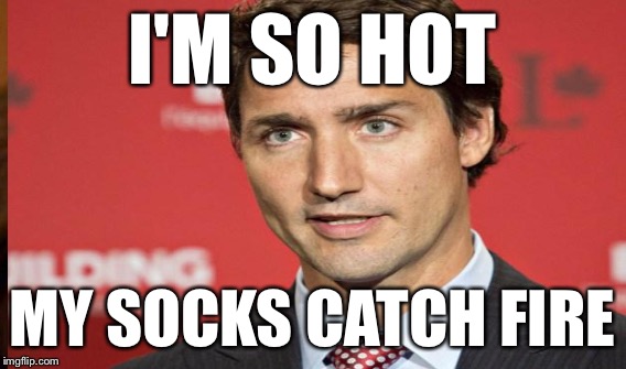 I'M SO HOT MY SOCKS CATCH FIRE | made w/ Imgflip meme maker