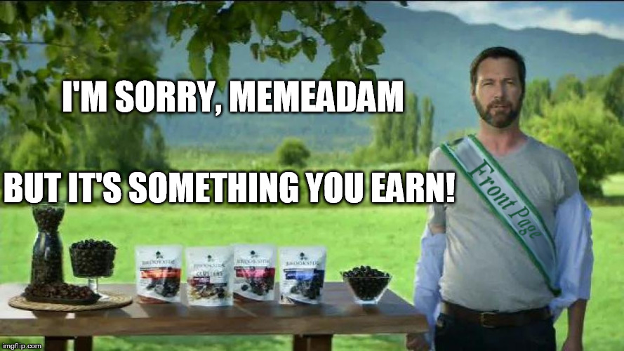 I'M SORRY, MEMEADAM BUT IT'S SOMETHING YOU EARN! | made w/ Imgflip meme maker