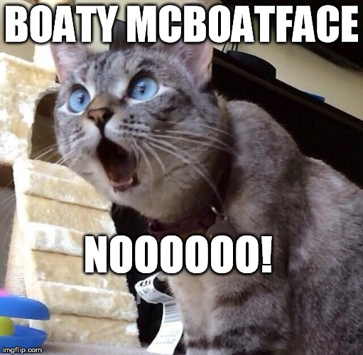 BOATY MCBOATFACE NOOOOOO! | made w/ Imgflip meme maker