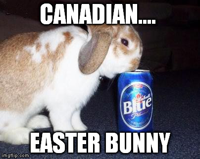 CANADIAN.... EASTER BUNNY | made w/ Imgflip meme maker