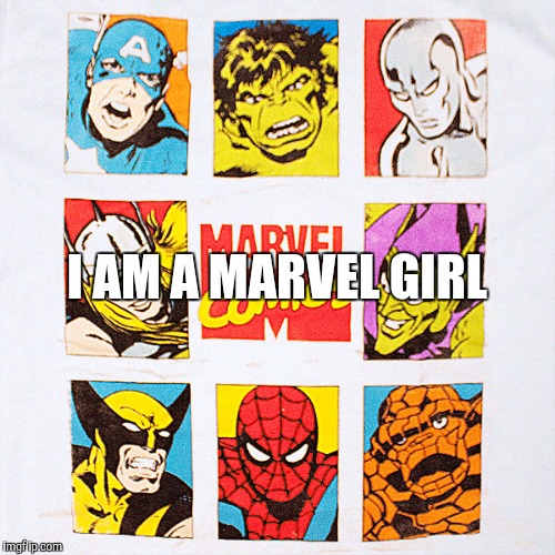 For Amber  | I AM A MARVEL GIRL | image tagged in marvel | made w/ Imgflip meme maker