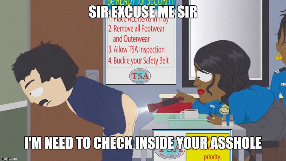 GOING THRU AIRPORT SECURITY BE LIKE | SIR EXCUSE ME SIR; I'M NEED TO CHECK INSIDE YOUR ASSHOLE | image tagged in toilet safety administration | made w/ Imgflip meme maker