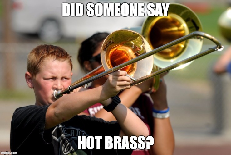 hot brass | DID SOMEONE SAY HOT BRASS? | image tagged in hot brass | made w/ Imgflip meme maker