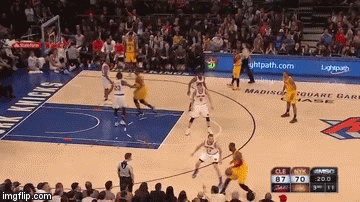 LeBron James Dunk | image tagged in gifs,lebron james,lebron james cleveland cavaleirs,lebron james dunk,lebron james madison square garden | made w/ Imgflip video-to-gif maker