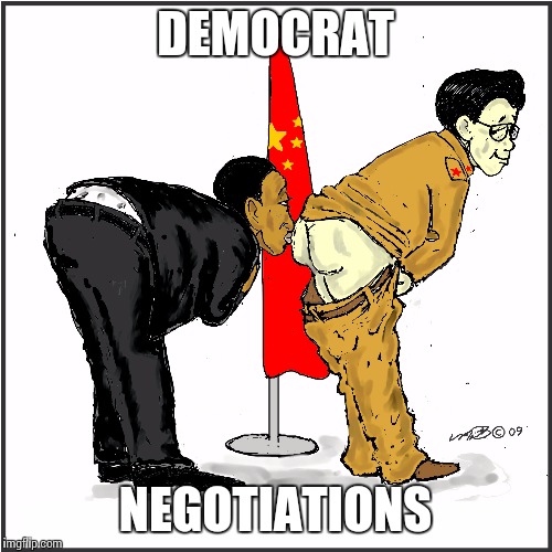 DEMOCRAT; NEGOTIATIONS | image tagged in democrat,negotiations,political meme,barack obama | made w/ Imgflip meme maker