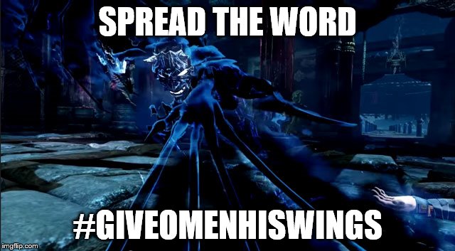 SPREAD THE WORD; #GIVEOMENHISWINGS | made w/ Imgflip meme maker