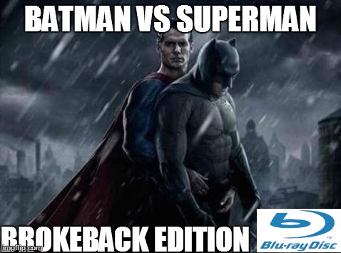 Brokeback Batman | BATMAN VS SUPERMAN; BROKEBACK EDITION | image tagged in batman,superman,batman and superman,brokeback mountain,memes,meme | made w/ Imgflip meme maker