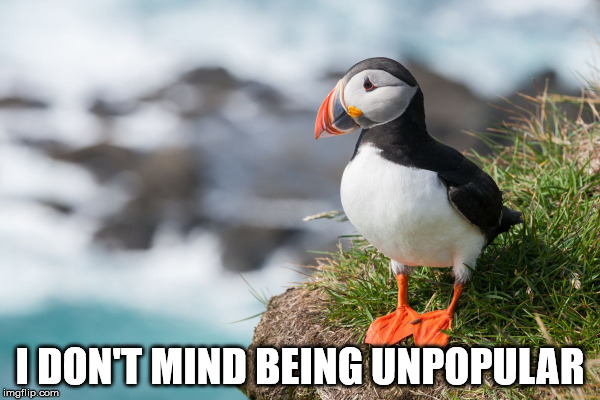  I DON'T MIND BEING UNPOPULAR | made w/ Imgflip meme maker