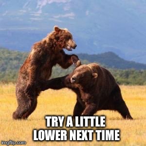 TRY A LITTLE LOWER NEXT TIME | made w/ Imgflip meme maker