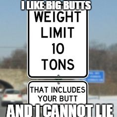 I LIKE BIG BUTTS; AND I CANNOT LIE | image tagged in funny signs,signs,big butts | made w/ Imgflip meme maker
