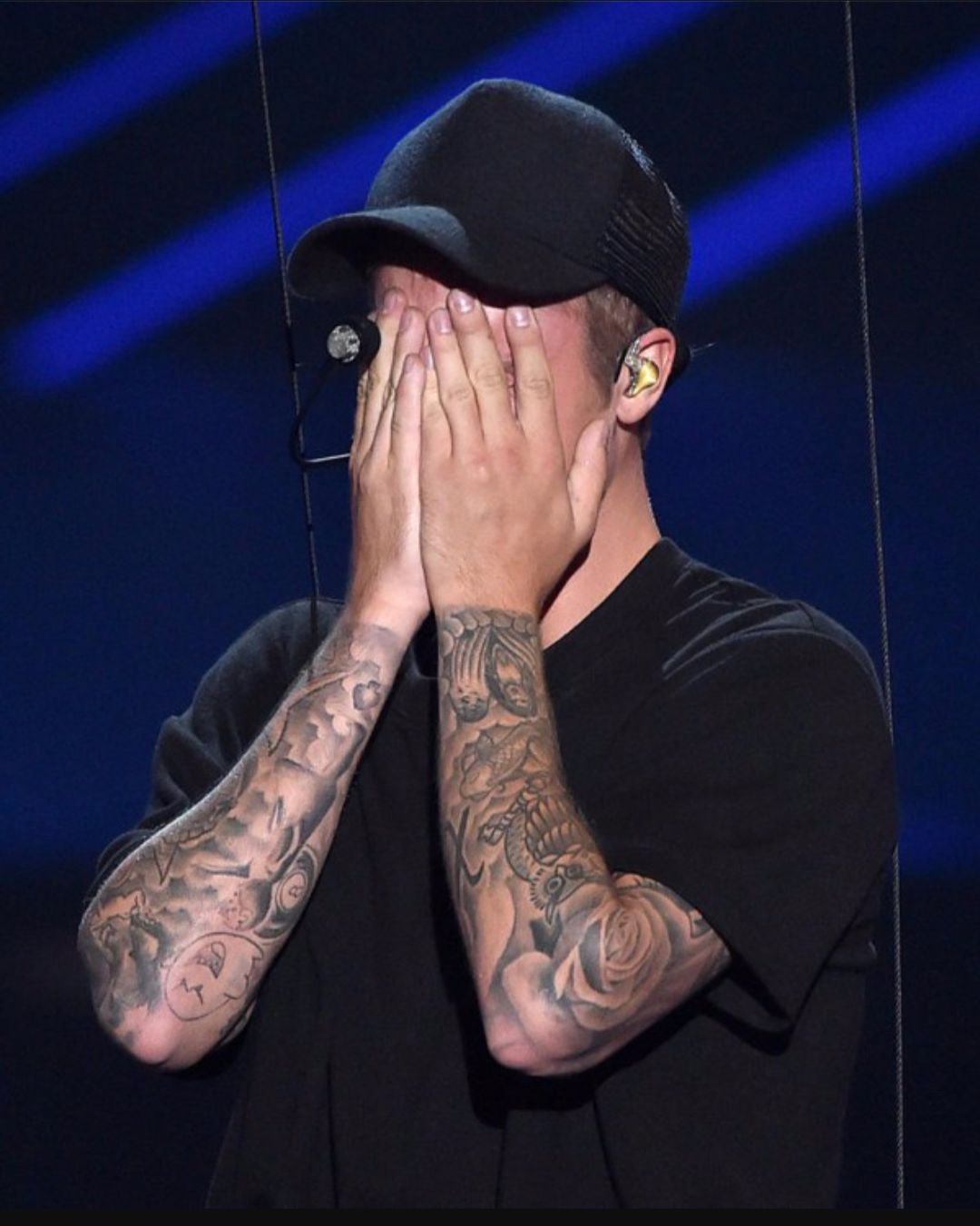 Crying Beiber Blank Meme Template