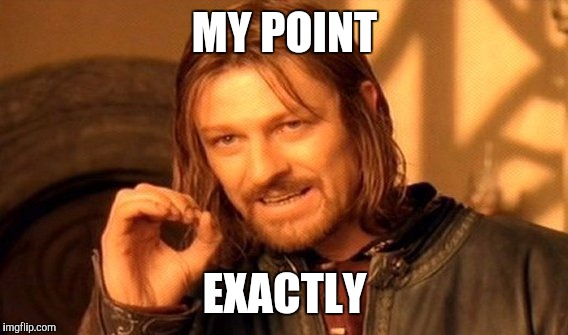 One Does Not Simply Meme | MY POINT; EXACTLY | image tagged in memes,one does not simply | made w/ Imgflip meme maker