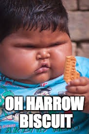 OH HARROW BISCUIT | OH HARROW BISCUIT | image tagged in hungry | made w/ Imgflip meme maker