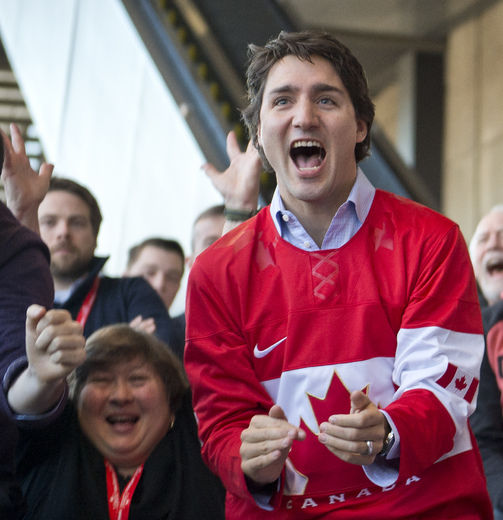 Trudeau Hockey Blank Meme Template