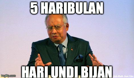 Pak Bijan | 5 HARIBULAN HARI UNDI BIJAN | image tagged in pak bijan | made w/ Imgflip meme maker