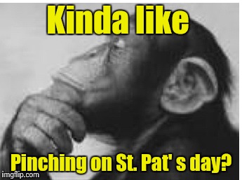Kinda like Pinching on St. Pat' s day? | made w/ Imgflip meme maker