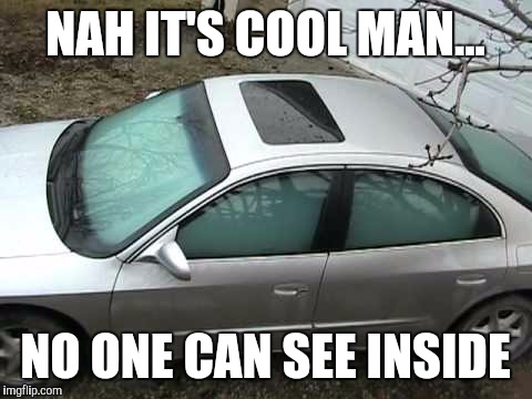 NAH IT'S COOL MAN... NO ONE CAN SEE INSIDE | made w/ Imgflip meme maker