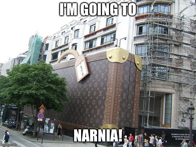 I'M GOING TO; NARNIA! | image tagged in narnia | made w/ Imgflip meme maker