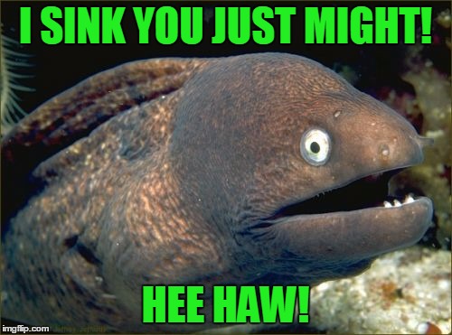 I SINK YOU JUST MIGHT! HEE HAW! | made w/ Imgflip meme maker
