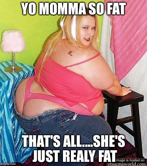 YO MOMMA SO FAT THAT'S ALL....SHE'S JUST REALY FAT | made w/ Imgflip meme maker
