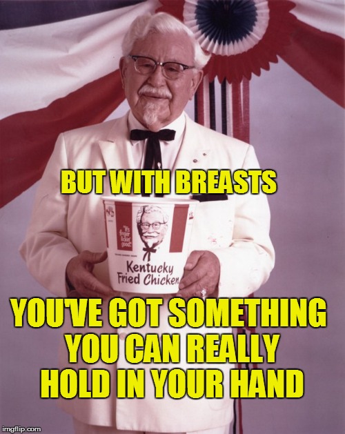 BUT WITH BREASTS YOU'VE GOT SOMETHING YOU CAN REALLY HOLD IN YOUR HAND | made w/ Imgflip meme maker