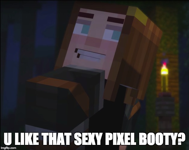 U Like That Sexy Pixel Booty? | U LIKE THAT SEXY PIXEL BOOTY? | image tagged in minecraft,sexy,hot,booty,butt,ass | made w/ Imgflip meme maker