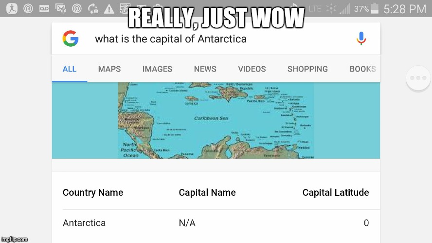 Found this one looking for the capital of antarica  | REALLY, JUST WOW | image tagged in internet fail | made w/ Imgflip meme maker