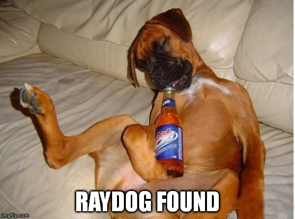 RAYDOG FOUND | made w/ Imgflip meme maker
