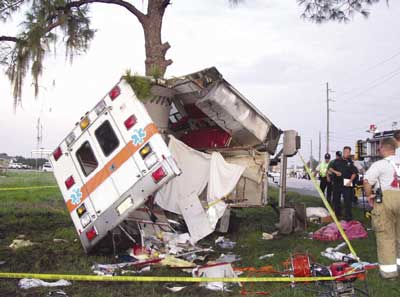 wrecked ambulance Blank Meme Template