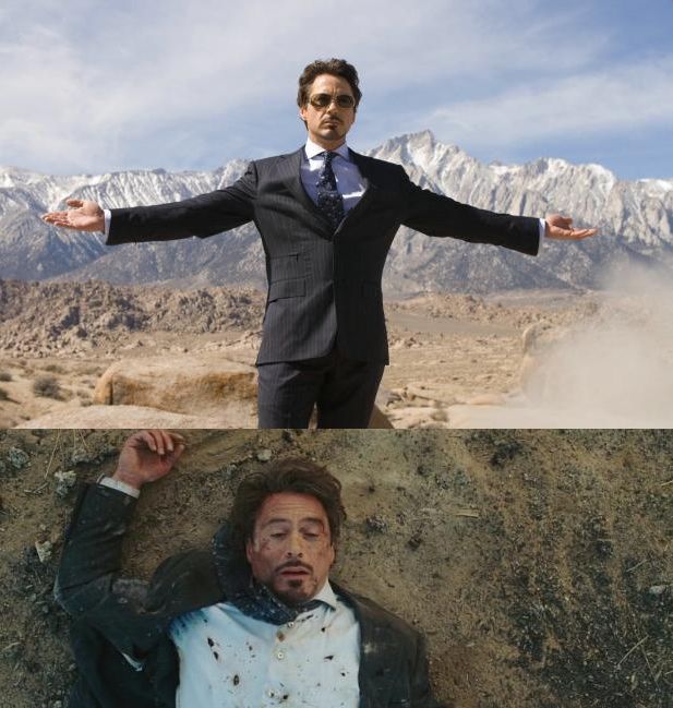 High Quality Before After Tony Stark Blank Meme Template