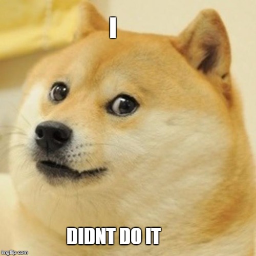 Doge | I; DIDNT DO IT | image tagged in memes,doge | made w/ Imgflip meme maker